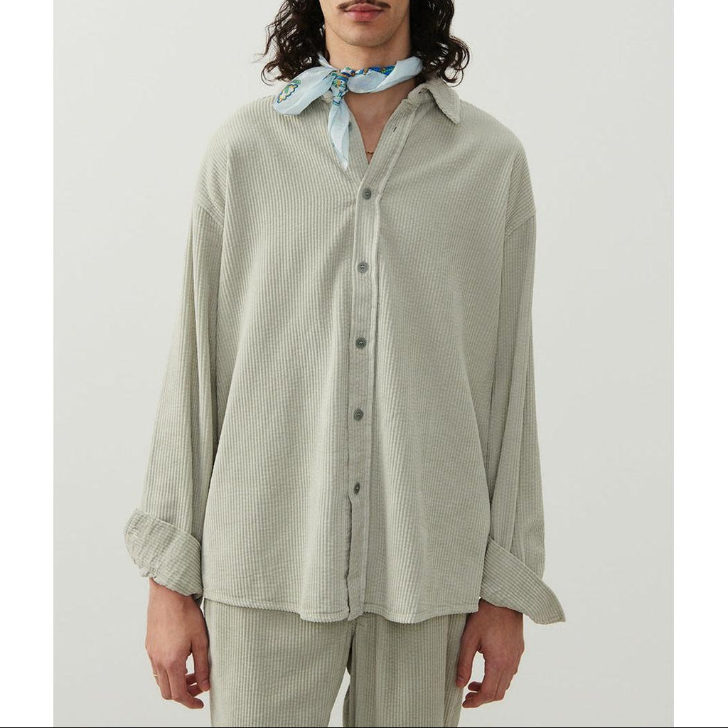 Straight-Cut Buttoned-Collar Shirt - Falaise Vintage - Men