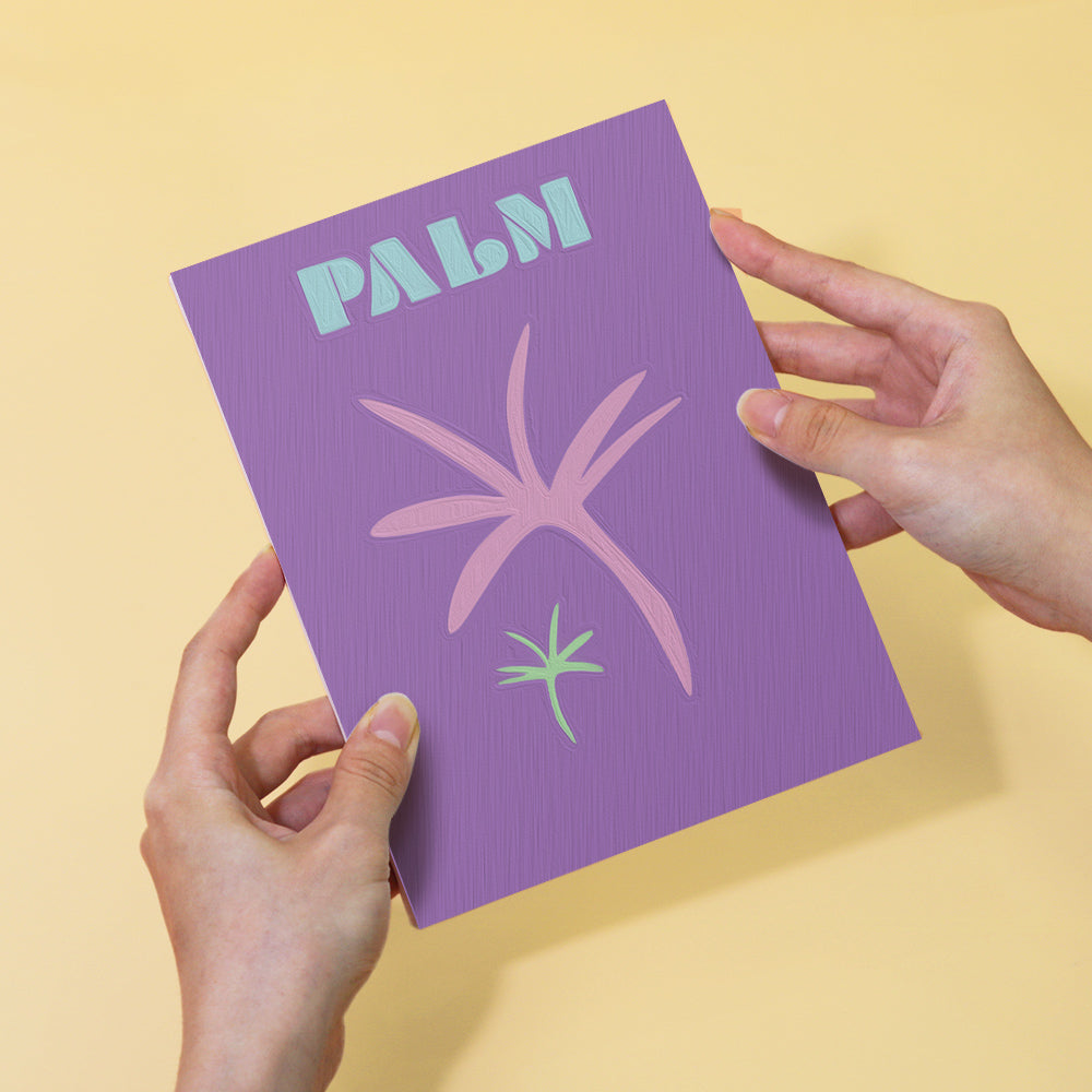 Mini pintura por números 15x20 cm (6 piezas) - Paraíso costero: Playa moderna