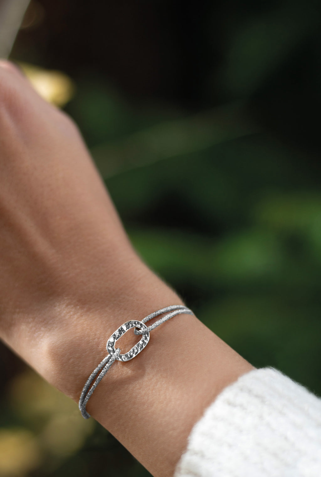 Gousset Bracelet - Glittery Charcoal Grey
