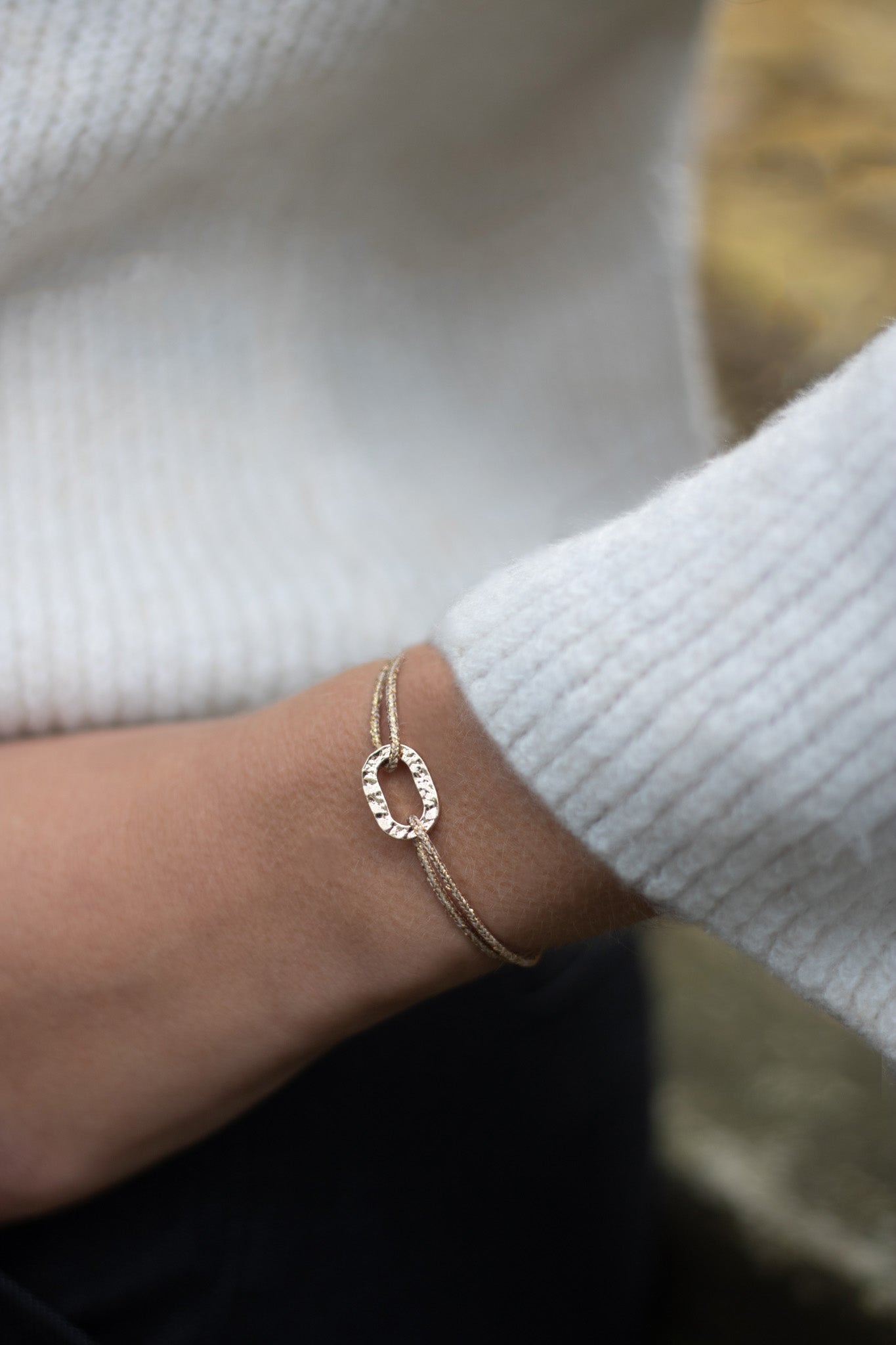 Pulsera Brasse - Oro Purpurina