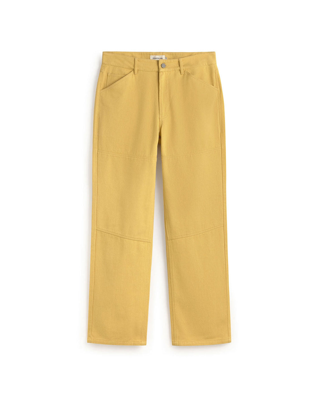 Trousers recto amarillo Stan sostenible silueta - 1