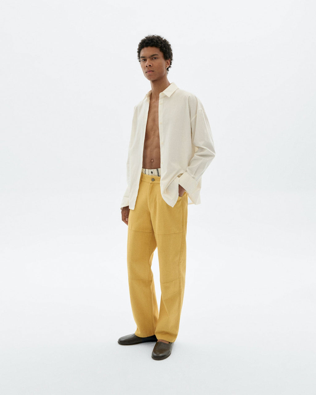 Trousers recto amarillo Stan sostenible - 5