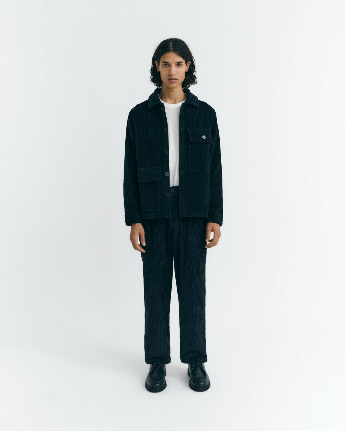Lässige Cord-Cargohose Max - Blau