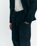 Lässige Cord-Cargohose Max - Blau