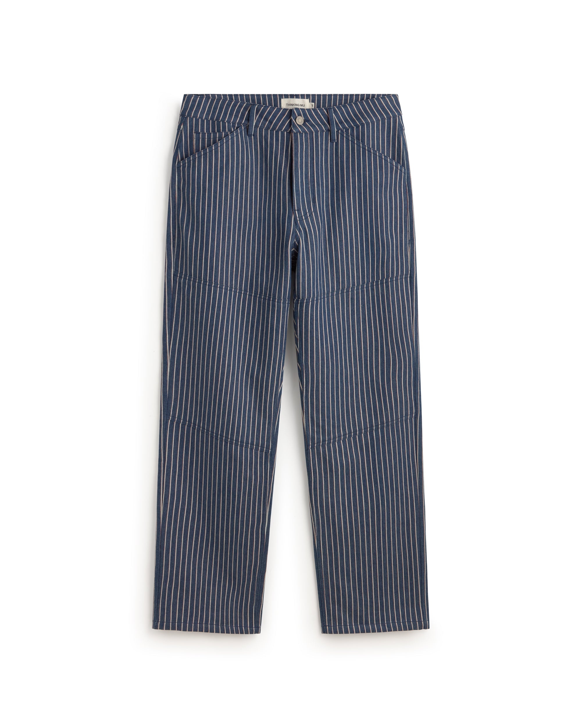 Trousers recto rayas tinte natural Stan sostenible silueta - 1