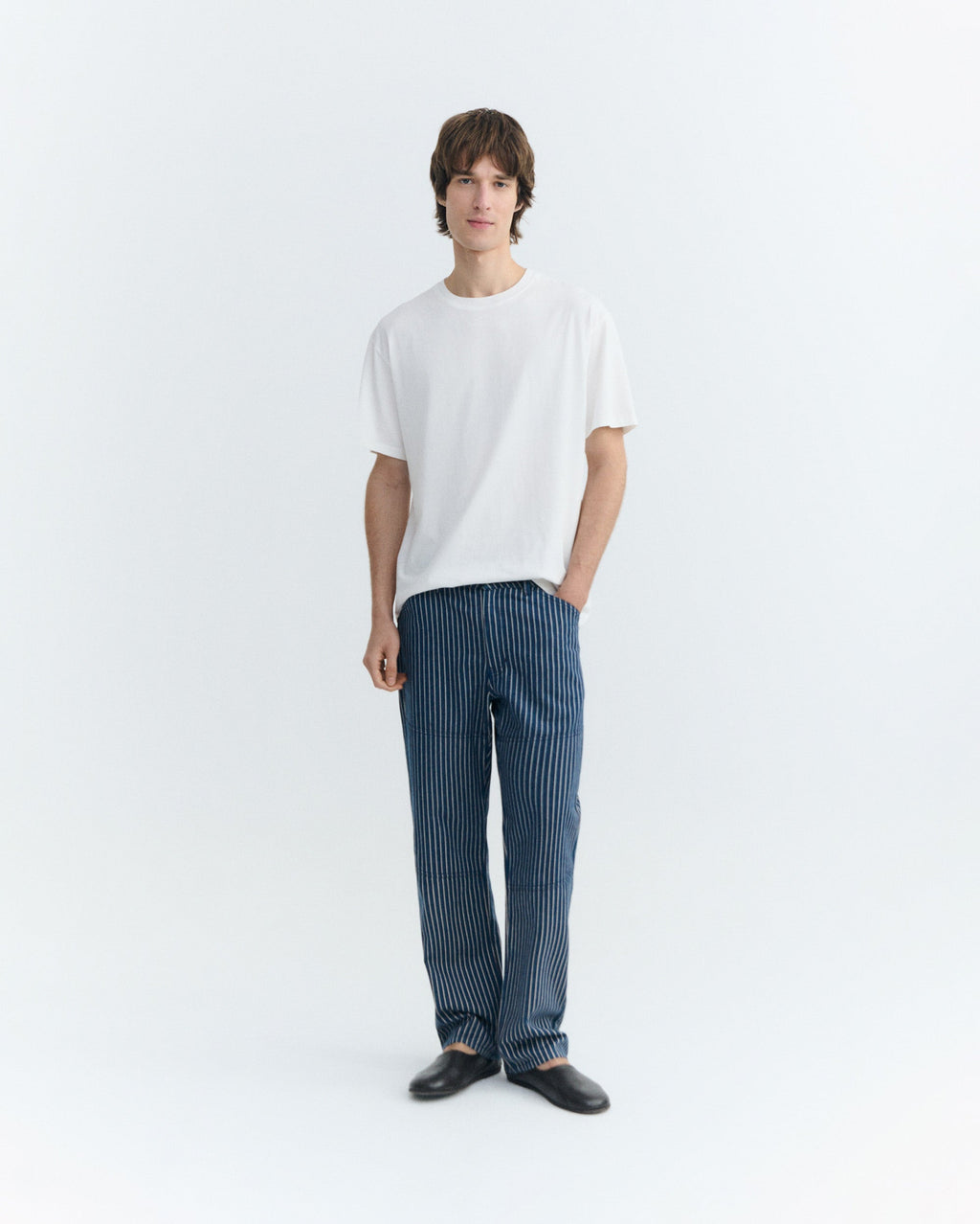 Trousers recto stripes tint natural Stan sostenible - 1