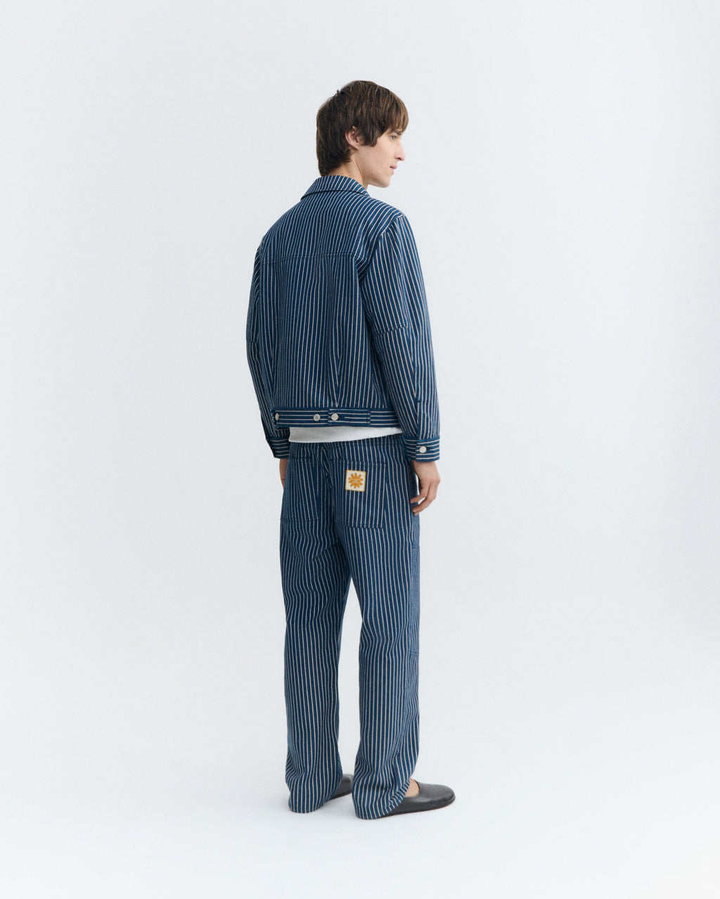 Trousers recto stripes tint natural Stan sostenible - 4