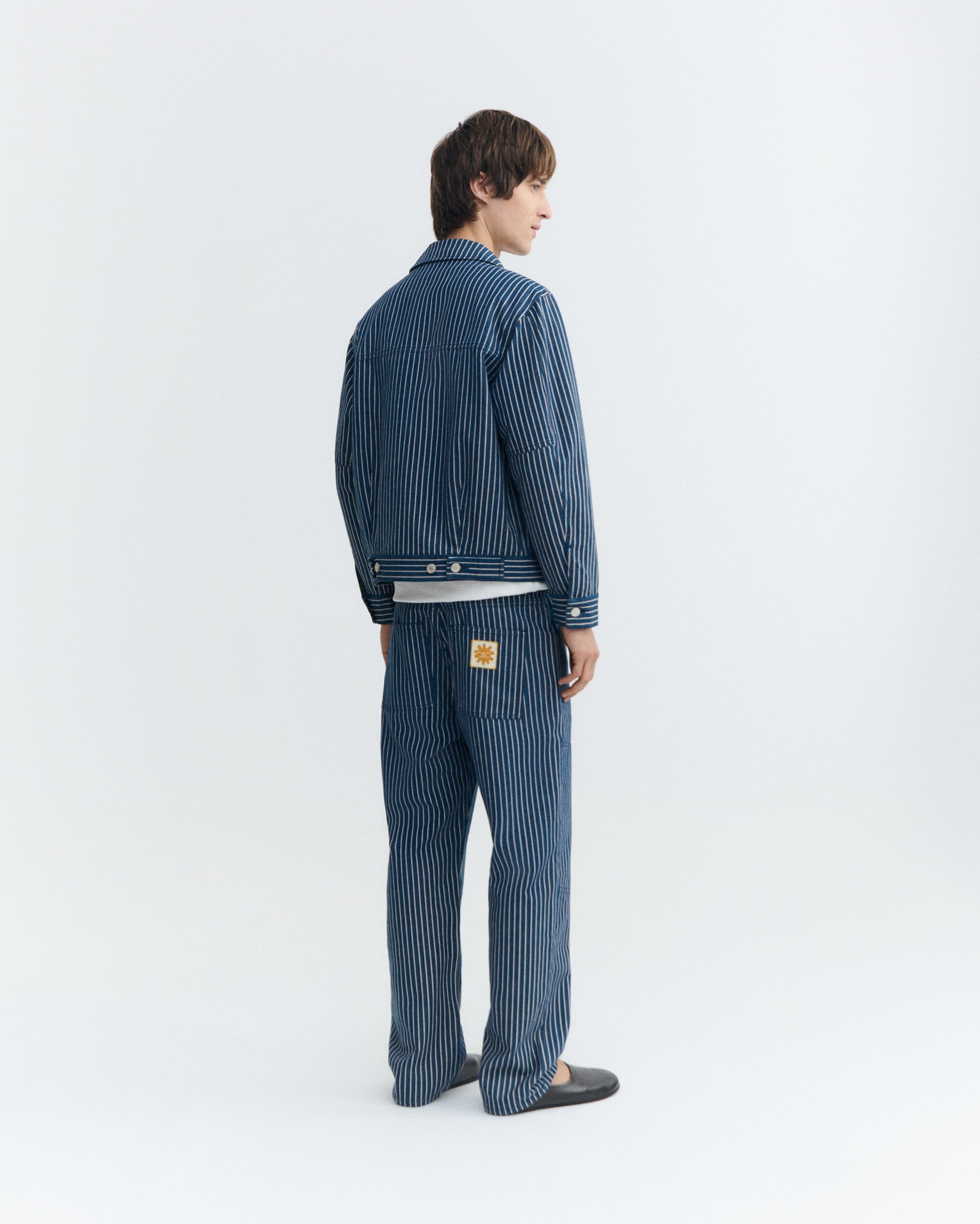 Trousers recto stripes tint natural Stan sostenible - 4