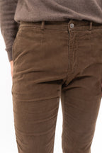 Pantaloni chino Volta con tasche all'italiana - Marrone - Uomo