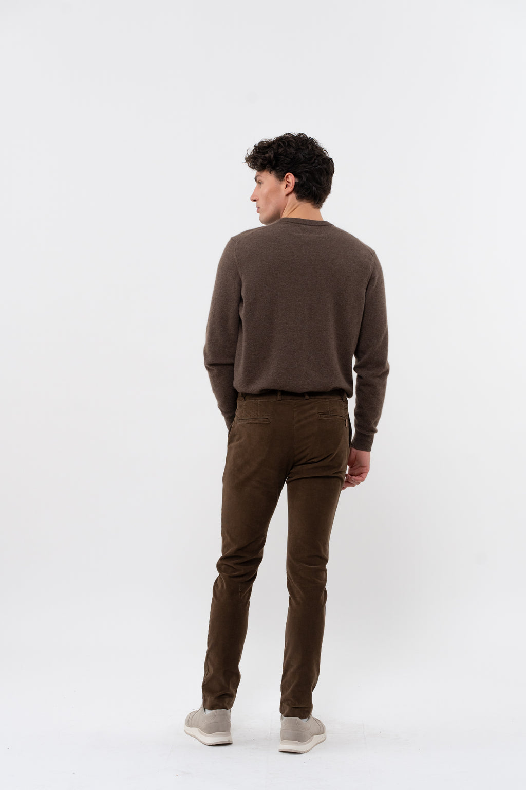 Pantaloni chino Volta con tasche all'italiana - Marrone - Uomo