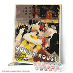 Peinture Par Numéros - Affiche Moulin Rouge - Dame Jaune