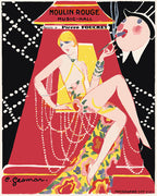 Pintura por números - Cartel Moulin Rojo - Programa Music Hall Gesmar