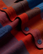 Sobrecamisa azul berry blanket Lucas sostenible-silueta-2