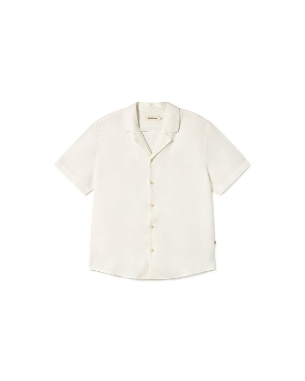 Camisa blanca cáñamo Jules sostenible - silueta 1