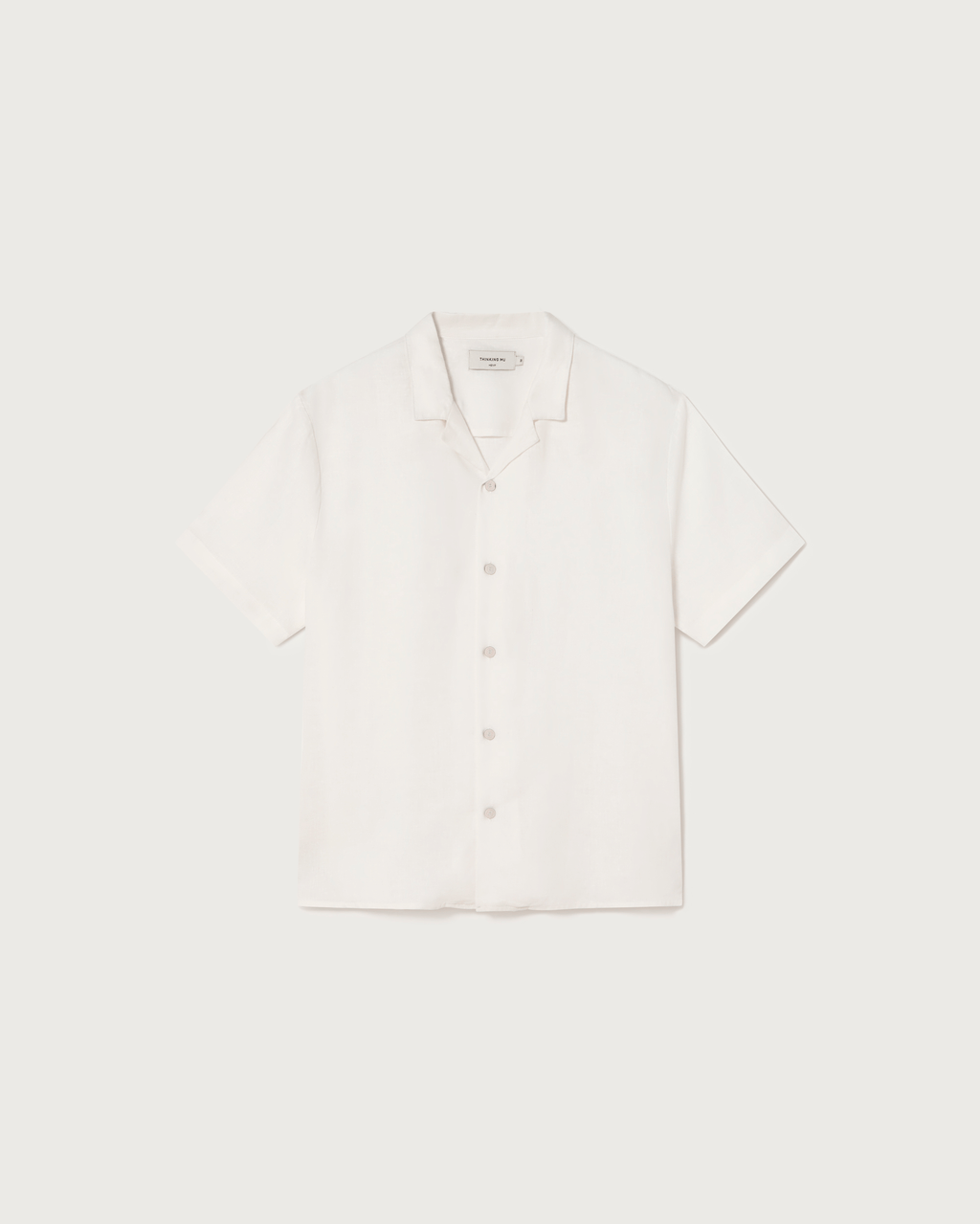 Camisa blanca hemp Jules sostenible - silueta 1