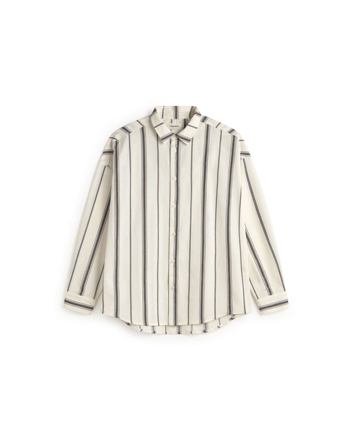 Chemise À Rayures Noires Haru - Blanc