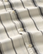 Chemise À Rayures Noires Haru - Blanc
