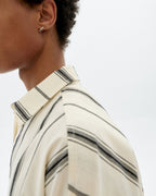 Chemise À Rayures Noires Haru - Blanc