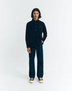 Chemise En Micro-Velours Côtelé Anto - Bleu