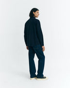 Chemise En Micro-Velours Côtelé Anto - Bleu