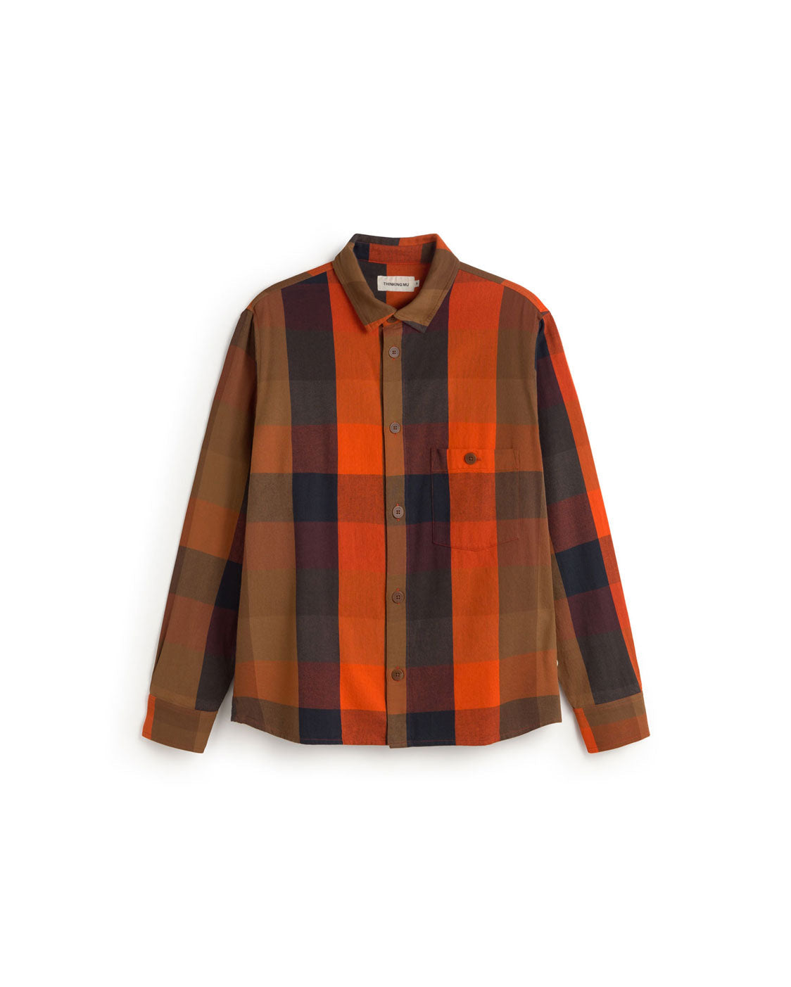 Chemise À Carreaux Theo - Orange