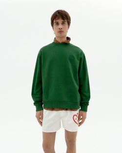 Sustainable Leon type sun green sweatshirt-1