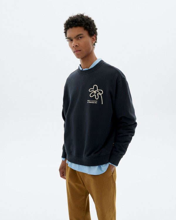 Sudadera bordada a mano flor Leon sostenible - 1