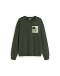 Sudadera bordada house Leon sostenible silueta - 1