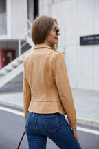 Bikerjacka Livio - Camel