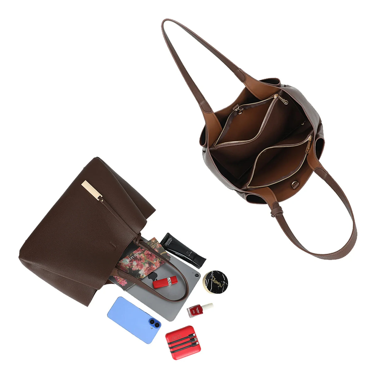 Sac Cabas Yann - Chocolat