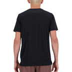 New Balance Hombre Camiseta Mt4122 - Negro, Blanco