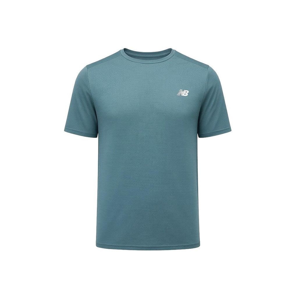 Camiseta New Balance Hombre - Azul Verde