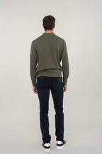 Pantaloni dritti aderenti Nobilis in denim - Blu scuro - Uomo