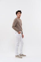 Nauwsluitende Rechte Broek Nobilis White - Wit - Heren