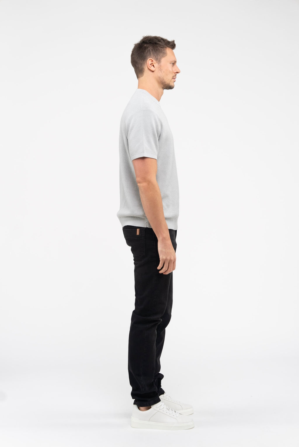 Pantaloni dritti aderenti Nobilis Denim - Nero - Uomo