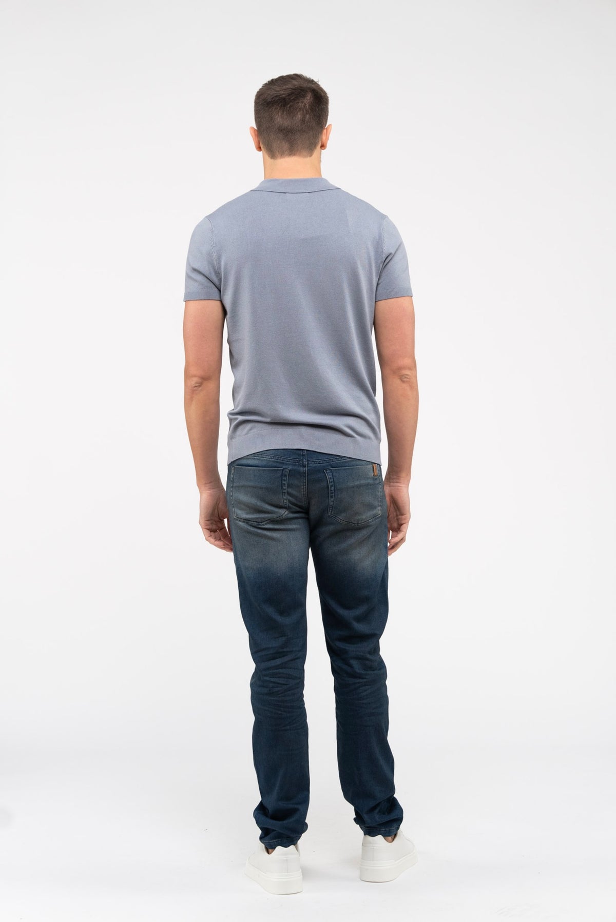 Pantalon Droit Ajusté Nobilis Denim - Bleu Enduit - Homme