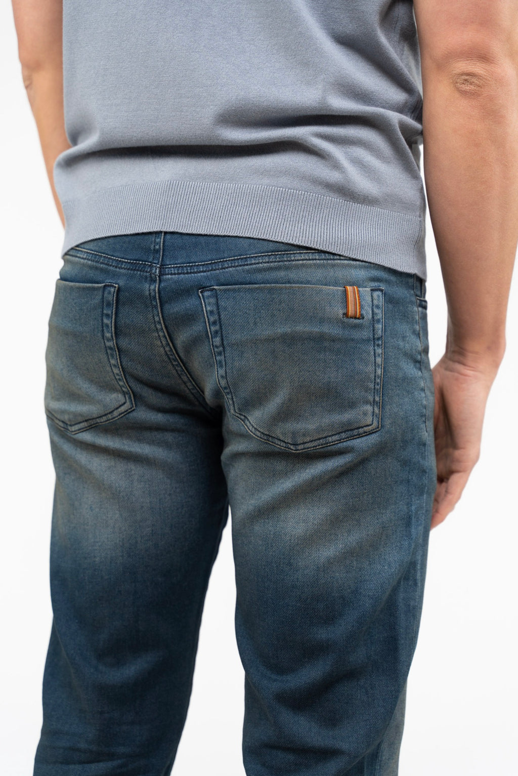 Pantalon Droit Ajusté Nobilis Denim - Bleu Enduit - Homme