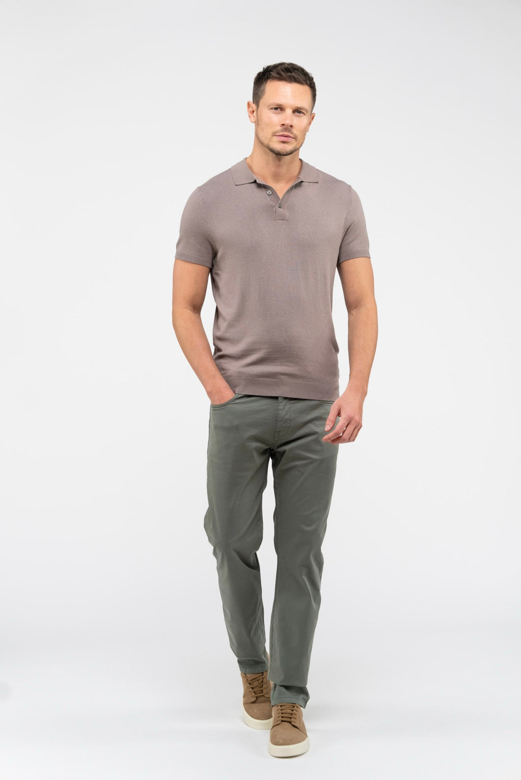 Pantalon Droit Ajusté Nobilis Satin - Noir - Homme