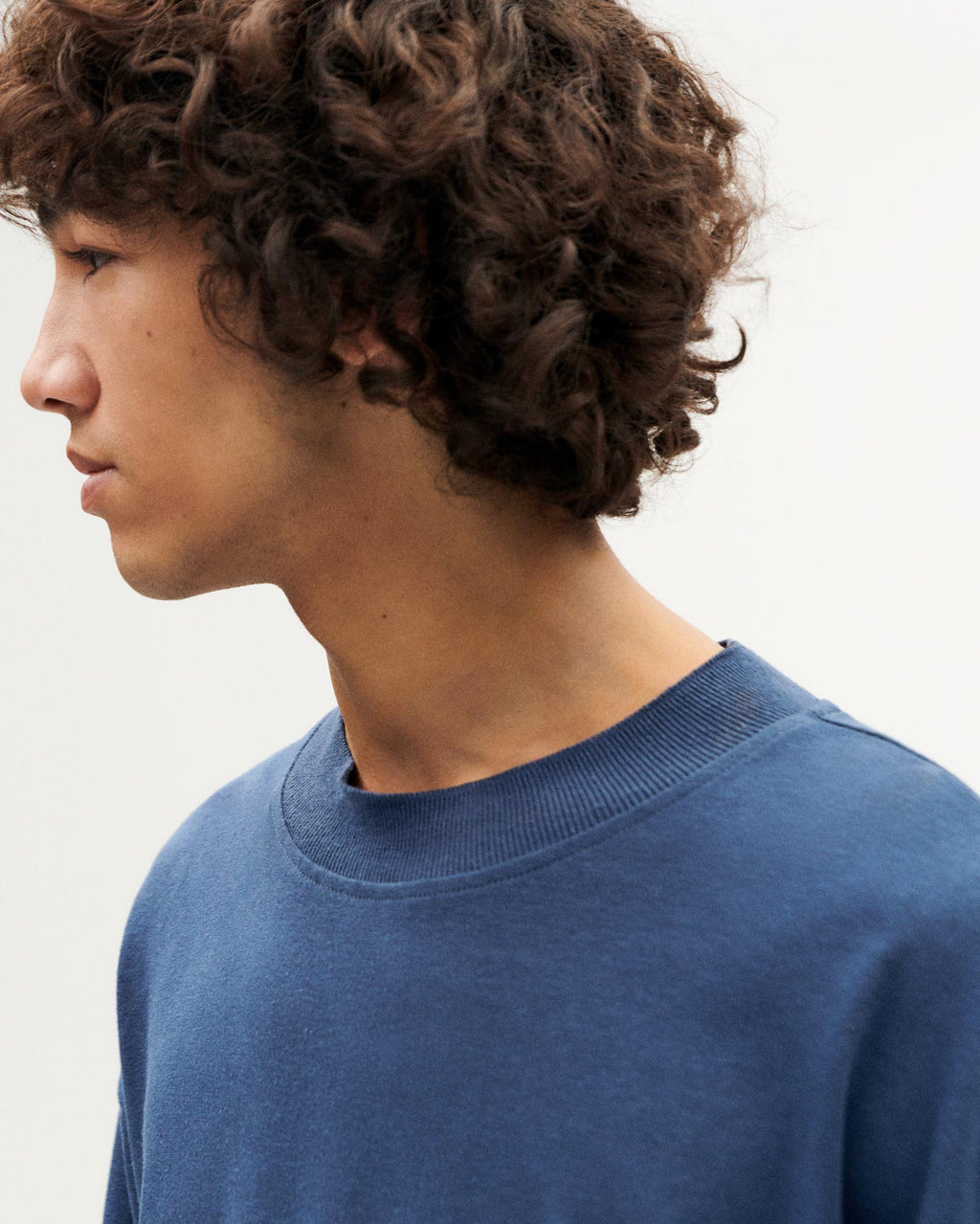 Schweres T-Shirt aus Hanf Doug - Blau