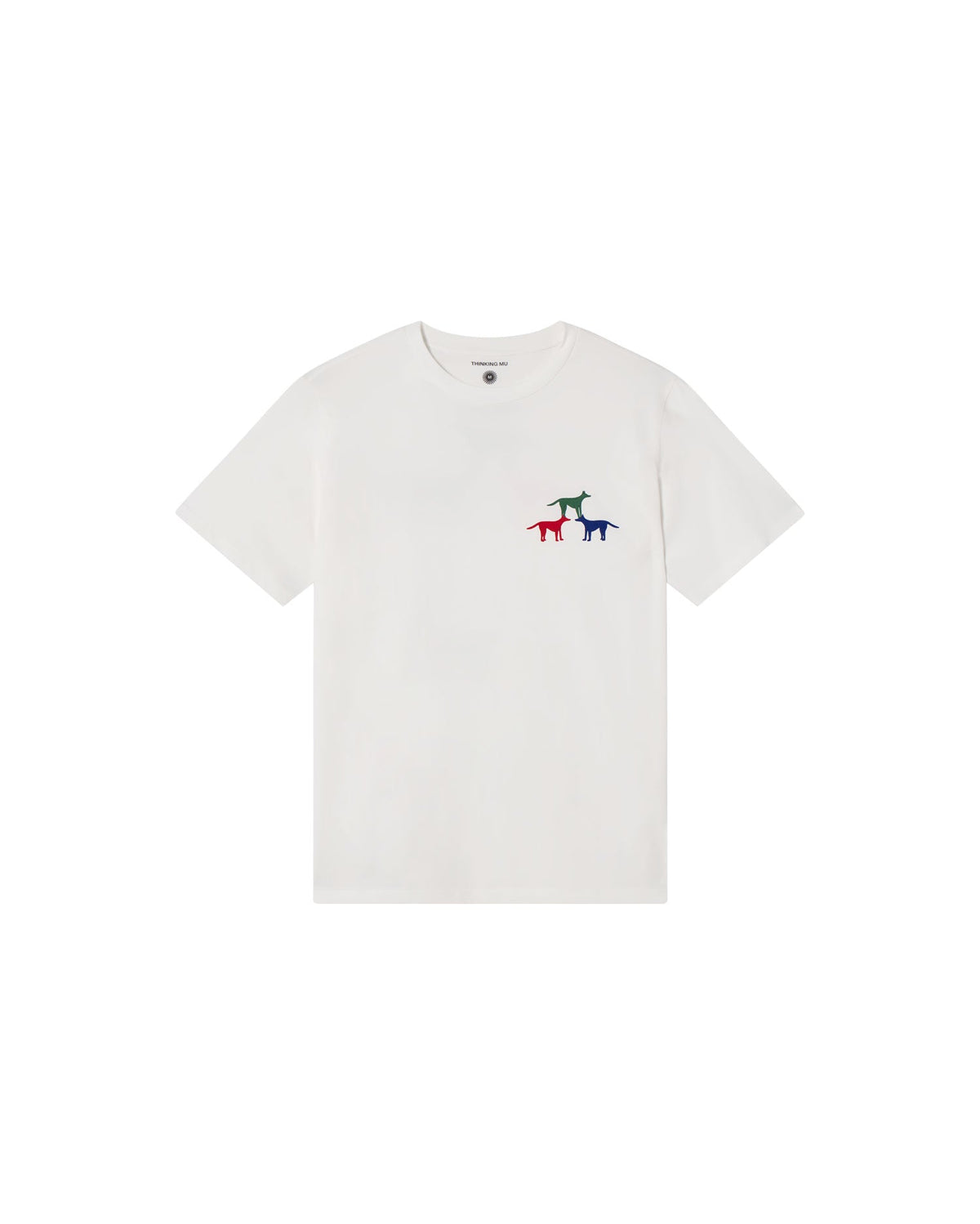 Camiseta blanca perritos Zach sostenible - silueta 1