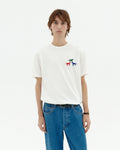 Camiseta blanca perritos Zach sostenible-1