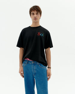Biały T-shirt słońce type Aaron ekologiczny-1
