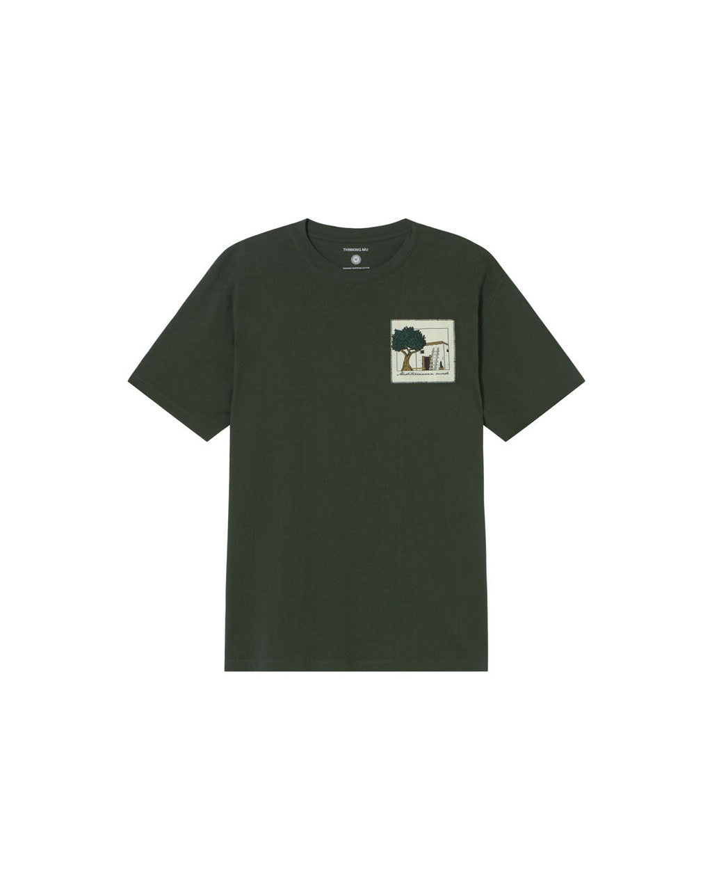 Camiseta bordada house Aaron sostenible silueta - 1