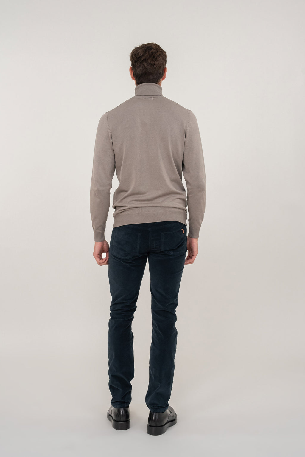Schmal geschnittene Hose mit geradem Bein Nobilis Smooth – Waldgrün – Herren