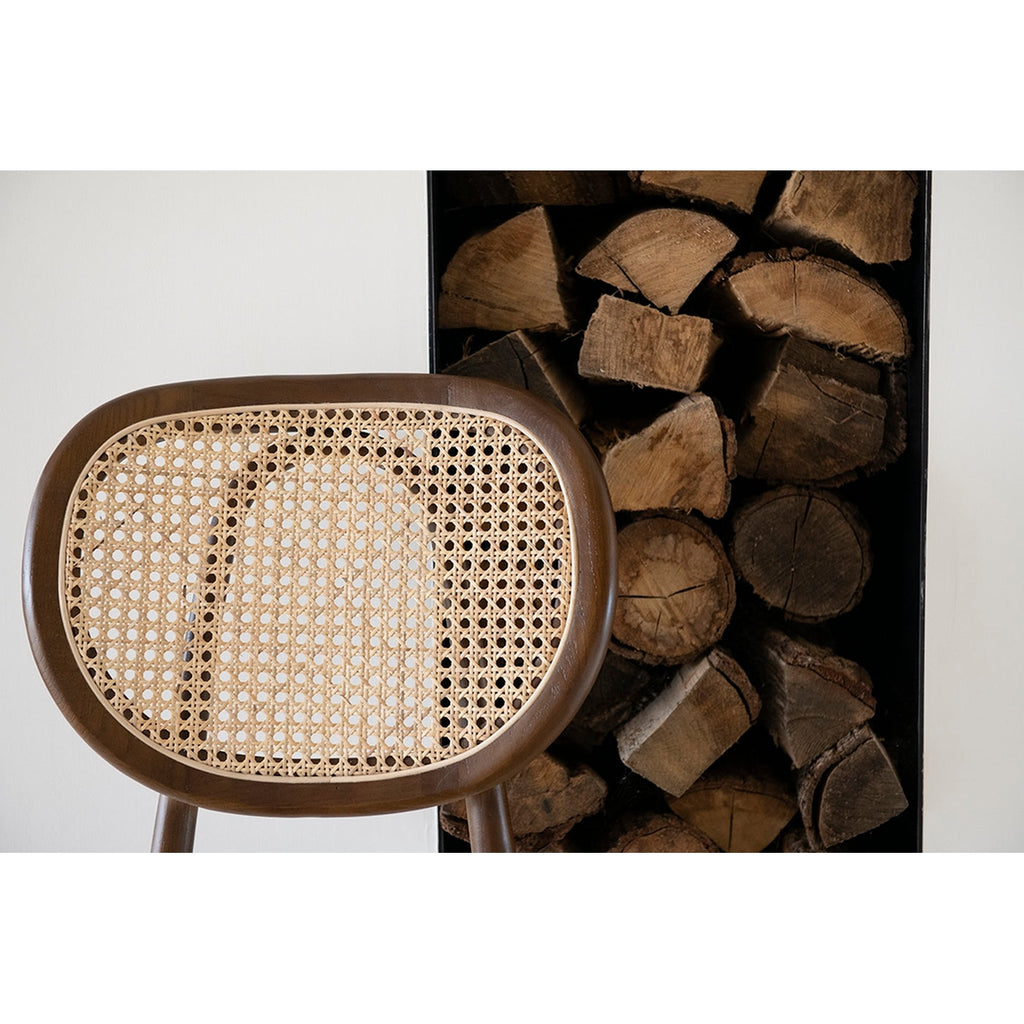Chaise Eloise Salle Ã  Manger EN Bois D'Orme - Marron