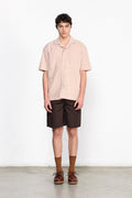 Overhemd met korte mouwen Multi Pocket Pink