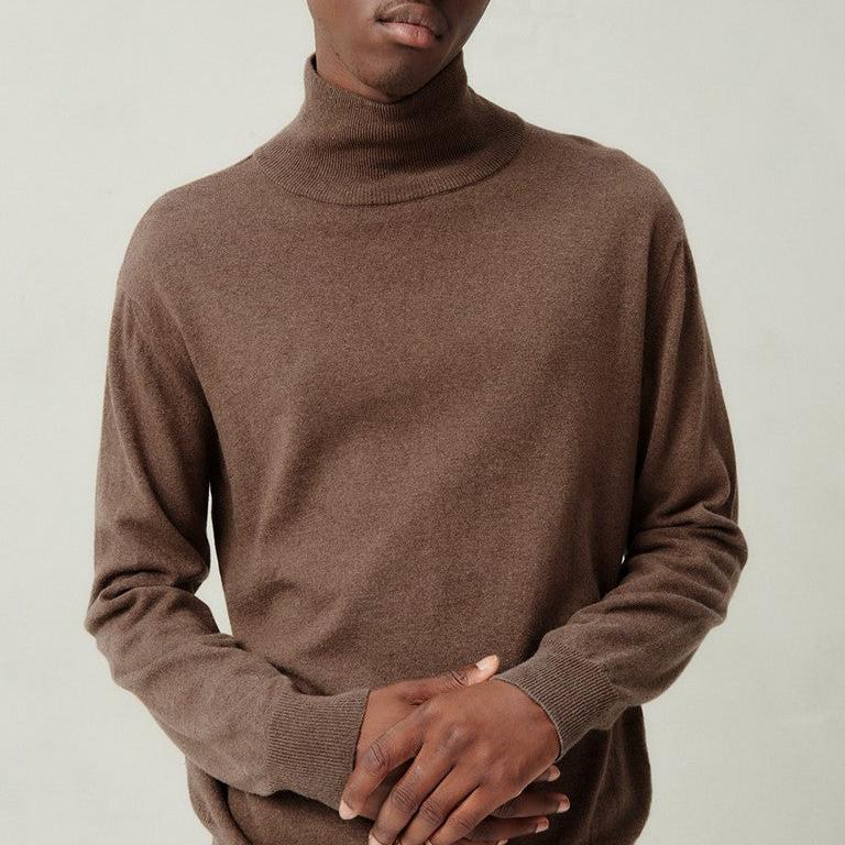 Jersey de Cuello Vuelto - Chatain Chine - Hombre