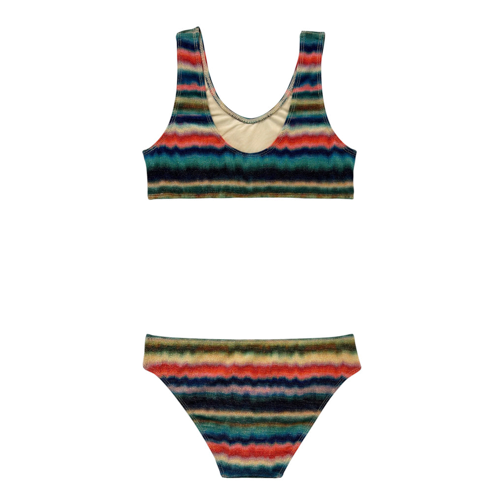 2 Piezas Lila Rayas Ocean