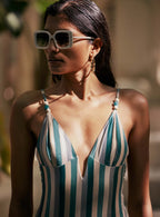 Maillot De Bain Une Pièce Bae - Stripes Multico
