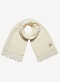 Maison Kitsune - Holiday Patch Scarf - Ecru - Homme